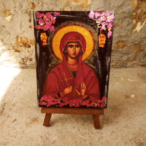 Αγία Μαρίνα Εικόνα Με Καβαλέτο - πίνακες & κάδρα, πίνακες ζωγραφικής, εικόνες αγίων - 3