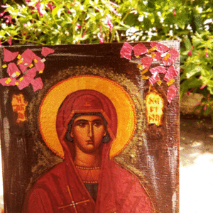 Αγία Μαρίνα Εικόνα Με Καβαλέτο - πίνακες & κάδρα, πίνακες ζωγραφικής, εικόνες αγίων - 4
