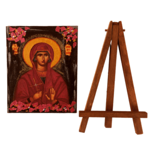 Αγία Μαρίνα Εικόνα Με Καβαλέτο - πίνακες & κάδρα, πίνακες ζωγραφικής, εικόνες αγίων - 5