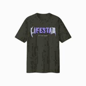 Lifestar Purple Bandana Tee-Black T-shirt