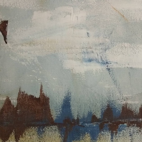ALASKA 01 - Καμβάς με ακρυλικά Abstract Texture - 50*60 - πίνακες & κάδρα, πίνακες ζωγραφικής - 5