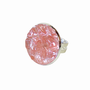 Δαχτυλίδι ροζ με ημιπολύτιμες πέτρες - ημιπολύτιμες πέτρες, γεωμετρικά σχέδια, μεγάλα, αυξομειούμενα, φθηνά - 2