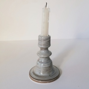Κηροπήγιο- Candlestick με παλαιωμένο φινίρισμα και γυαλιστερή υφή ø2,4εκ. - ρεσώ & κηροπήγια - 2