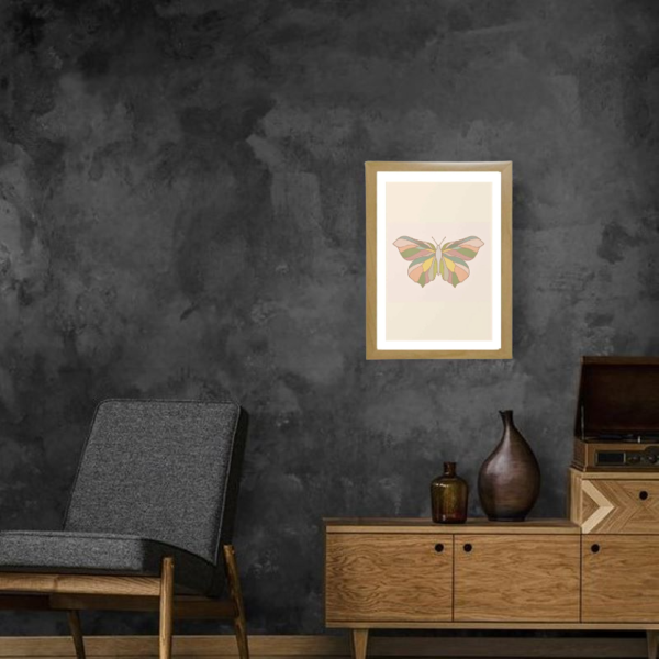 Κάδρο " geometric butterfly " abstrct art print - ΨΗΦΙΑΚΟ ΑΡΧΕΙΟ - Α4 ( 21 χ 29,70 εκ. ) - πίνακες & κάδρα, αφίσες, διακόσμηση σαλονιού - 5