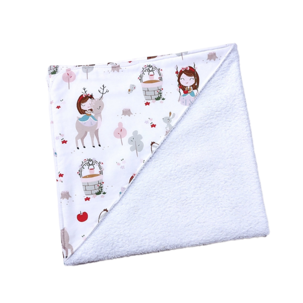 Βρεφική πετσέτα κάπα 70 εκ κοριτσάκι - δώρα για βάπτιση, δώρα για μωρά, πετσέτες, 100% βαμβακερό
