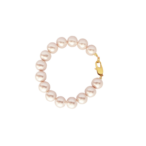 Diana bracelet. Βραχιόλι από πέρλες( light pink) μήκους 21.5 cm - επιχρυσωμένα, σταθερά, πέρλες, χεριού, χειροπέδες