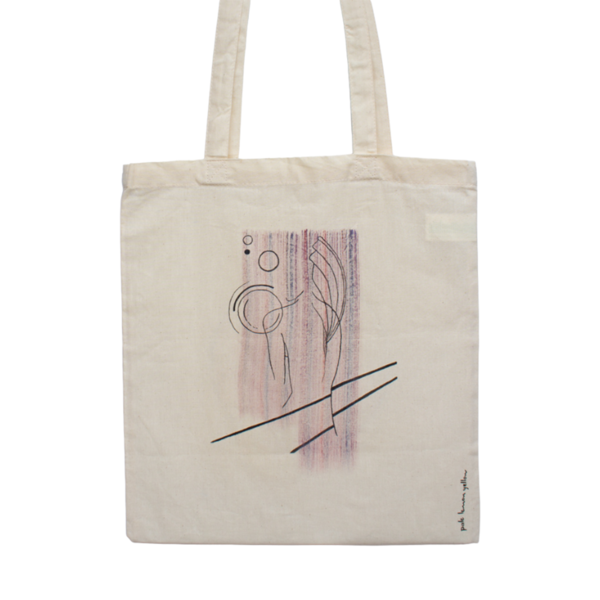 Πάνινη τσάντα - Tote bag - The fairy - ύφασμα, ώμου, all day, tote, πάνινες τσάντες
