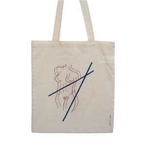 Πάνινη τσάντα - Tote bag - The crossroad - ύφασμα, ώμου, all day, tote, πάνινες τσάντες