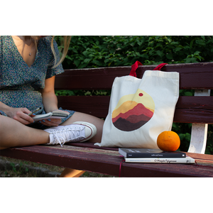 Πάνινη τσάντα - Tote bag - The sunrise - ύφασμα, ώμου, all day, tote, πάνινες τσάντες