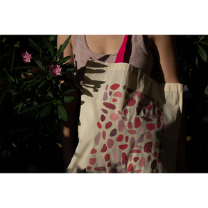 Πάνινη τσάντα - Tote bag - The rose - ύφασμα, ώμου, all day, tote, πάνινες τσάντες - 3