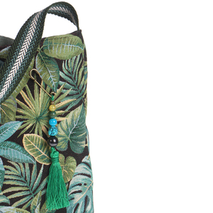 Τσάντα διπλής όψεως tropical leaves - ύφασμα, ώμου, φλοράλ, all day, tote - 3