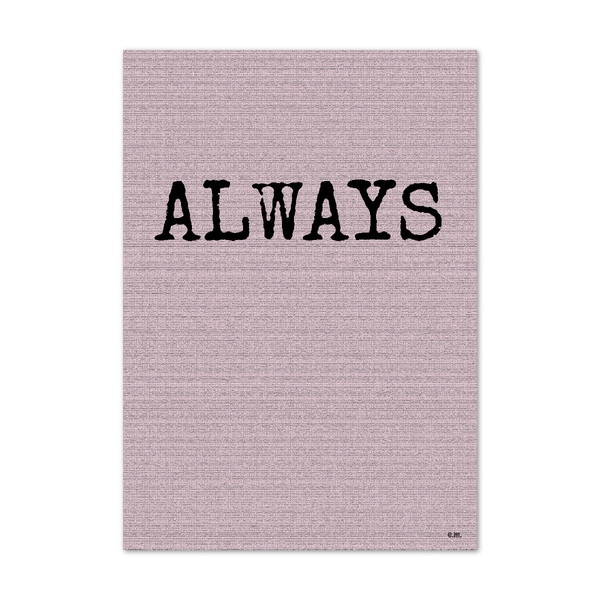 Αφίσα ArtPrint | Always | Διαστάσεις 21*29,7 εκ. A4 | Εκτύπωση ματ σε χαρτί 170 γρ | Χρώματα παλ ροζ - πίνακες & κάδρα, αφίσες