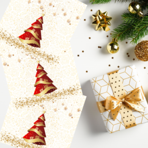 Κάρτα χριστουγεννιάτικη 7x7 εκ. για βραχιολάκια #ψηφιακό αρχείο - κάρτες, γούρια - 3