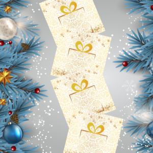 Χριστουγεννιάτικη κάρτα 7x7 εκ εκτυπώσιμη για βραχιόλια - γούρια #ψηφιακό αρχείο - κάρτες, γούρια - 4