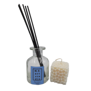 Κερί Σόγιας Sponge Με 150ml Blue Velvet Αρωματικό Χώρου - σόγια, φυτικό κερί, κερί σόγιας, αρωματικά χώρου, 100% φυτικό