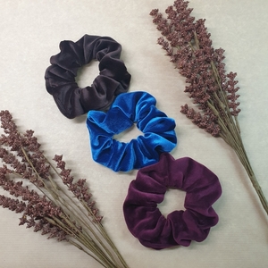 "NEW" Velour Scrunchies (Limited) - ύφασμα, λαστιχάκια μαλλιών