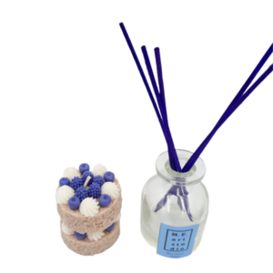 Κερί Σόγιας Τούρτα Μωβ Με 150ml Αρωματικό Χώρου - σόγια, φυτικό κερί, κερί σόγιας, αρωματικά χώρου, 100% φυτικό - 2