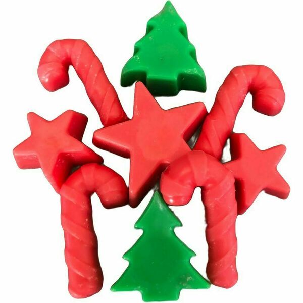 Wax melts χριστουγεννιάτικα σχήματα 9 τμχ - αρωματικά χώρου