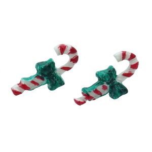 Καρφωτά σκουλαρίκια χριστουγεννιάτικα γλυκά από πολυμερικό πηλό (βάση ατσάλι) - πηλός, καρφωτά, μικρά, ατσάλι, καρφάκι