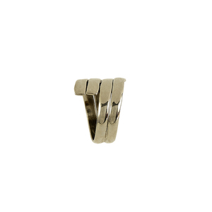 Χειροποίητο αντρικό ή γυναικείο σεβαλιέ δαχτυλίδι σφυρήλατο από αλπακά - chevalier, αλπακάς, σταθερά, faux bijoux - 2