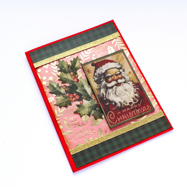 Χριστουγεννιάτικη κάρτα "Merry Christmas" - χαρτί, ευχετήριες κάρτες - 2