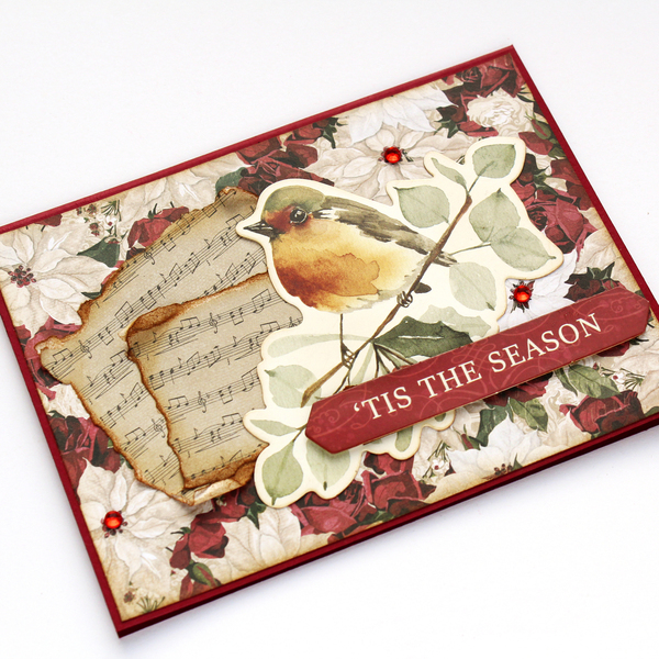 Χριστουγεννιάτικη κάρτα "'tis the season" - χαρτί, merry christmas, ευχετήριες κάρτες - 4