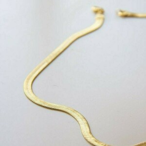 Αλυσίδα Λαιμού Snake Χρυσή - αλυσίδες, επιχρυσωμένα, χρυσό - 4