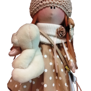 Πάνινη κούκλα Venetia 33 εκ - κορίτσι, δώρο, λούτρινο, χριστουγεννιάτικα δώρα