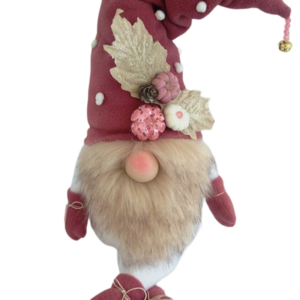 Νάνος (Gnome) υφασμάτινος με σκούφο σάπιο μήλο 70 εκ - ύφασμα, διακοσμητικά, άγιος βασίλης