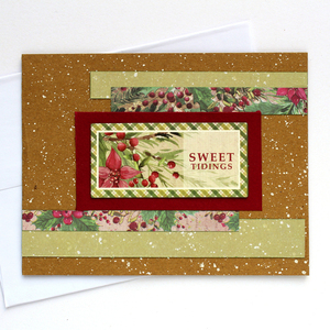 Χριστουγεννιάτικη κάρτα "Sweet Tidings" - χαρτί, ευχετήριες κάρτες - 2