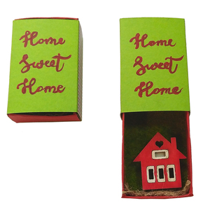 Home Sweet Home. Επιτραπέζιο διακοσμητικό γούρι για το σπίτι 5.3x3.5x1.7εκ - χαρτί, σπίτι, διακοσμητικά, γούρια - 2