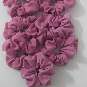 Ροζ λαστιχάκια μαλλιων scrunchies - ύφασμα, λαστιχάκια μαλλιών