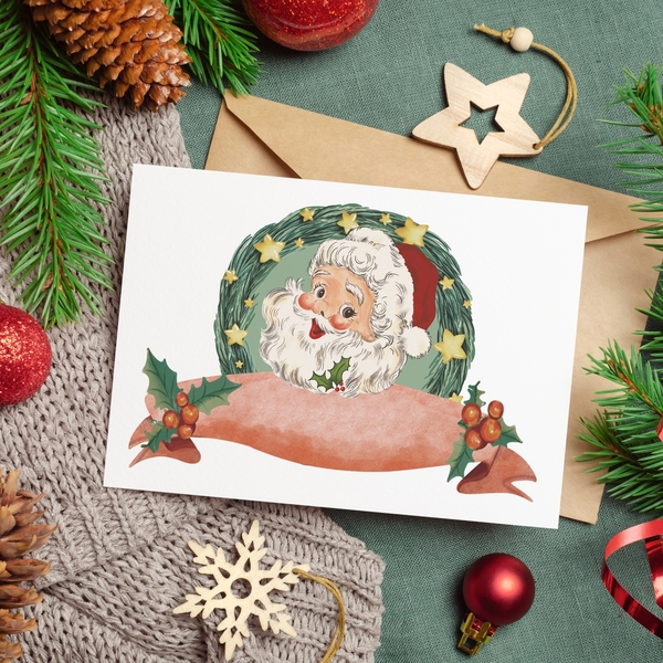 Santa Badges Set | Εκτυπώσιμο - χριστούγεννα, αυτοκόλλητα, άγιος βασίλης - 3