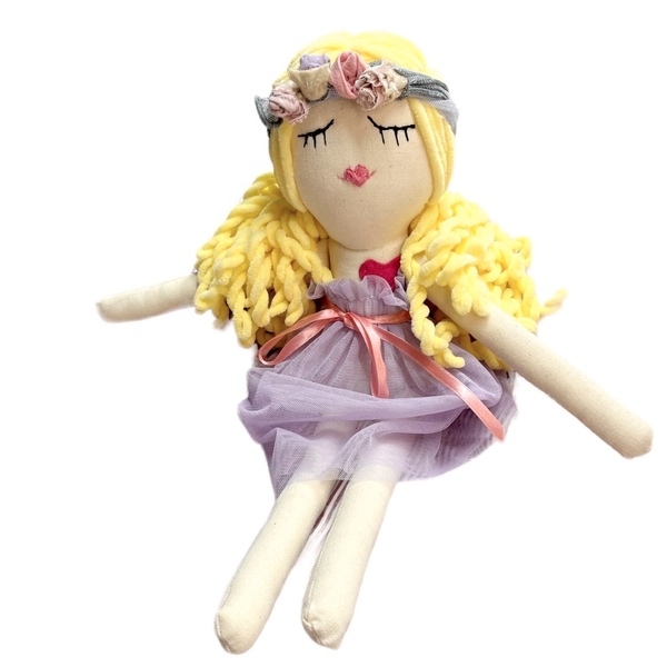 Πάνινη κούκλα Λάουρα 45cm ύψος ,με ξανθά μαλλιά - κορίτσι, δώρο, λούτρινα, κουκλίτσα