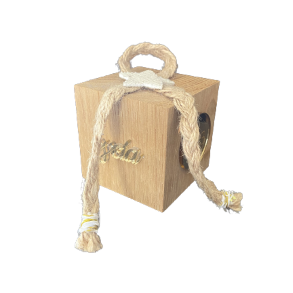 ξύλινος κύβος γούρι - ξύλο, δώρο, plexi glass, γούρια - 2