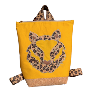 Παιδική τσάντα πλάτης Τίγρης, από φελλό. Anifantou - animal print, πλάτης, φελλός, τσαντάκια