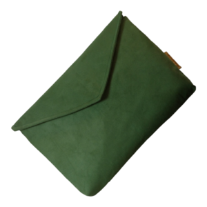 Γυναικεία τσάντα φάκελος Σουετ Πράσινος με μαγνητικό κούμπωμα. Anifantou - ύφασμα, φάκελοι, χειρός, βραδινές