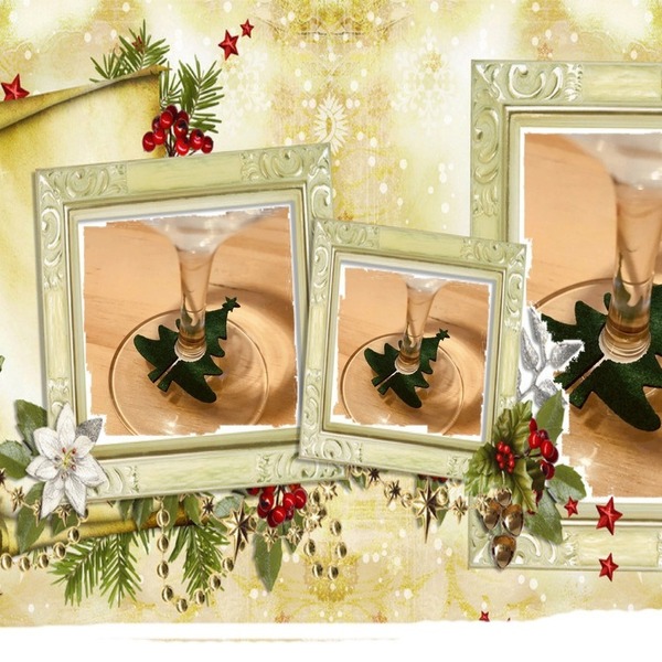 Σετ 2 διακοσμητικα ποτηριων -Χριστουγεννιατικο Δεντρο- απο πρασινη τσοχα - χριστουγεννιάτικα δώρα, είδη κουζίνας, μαλλί felt, δέντρο - 2