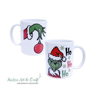 Χριστουγεννιάτικη Κούπα Grinch 325ml - γυαλί, πορσελάνη, χριστουγεννιάτικα δώρα, είδη κουζίνας - 2