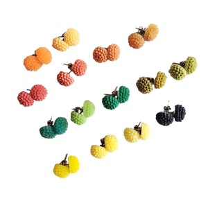 Σκουλαρίκια "χρυσανθεμάκια" από ρητίνη σε σετ των 3 τεμ. (από 15 χρώματα) - πλαστικό, λουλούδι, καρφωτά, μικρά, καρφάκι