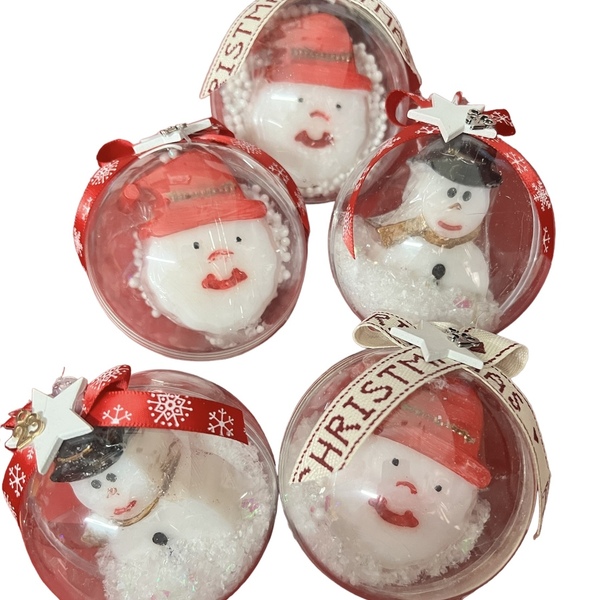 Χριστουγεννιάτικες αρωματικές σαπούνο-μπάλες γουράκια 2024! - νονά, plexi glass, γούρια - 2