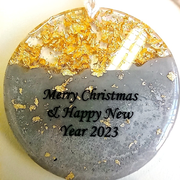 Minimal χριστουγεννιάτικο στολίδι 2024 σε industrial στυλ Φ8 - γυαλί, νονά, χριστουγεννιάτικα δώρα, στολίδια, μπάλες - 5