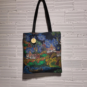 Tote bag starry night - ύφασμα, ώμου, μεγάλες, all day, tote - 2