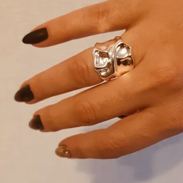 Δαχτυλίδι ασήμι 925 - Penelope - ασήμι 925, επάργυρα, μεγάλα, αυξομειούμενα - 3