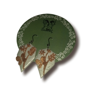 "Fairy-Land Glance" Σκουλαρίκια από Πολυμερικό Πηλό και ανοξείδωτο ατσάλι - πηλός, κρεμαστά - 2
