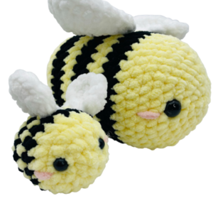 Πλεκτό κουκλάκι amigurumi - μελισσούλα mini - λούτρινα, δώρο γέννησης, δώρο γεννεθλίων - 2