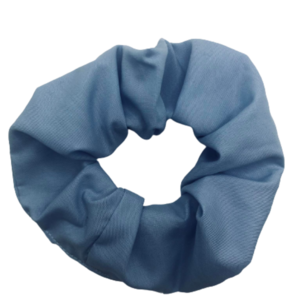Μπλε Scrunchie - ύφασμα, χειροποίητα, λαστιχάκια μαλλιών
