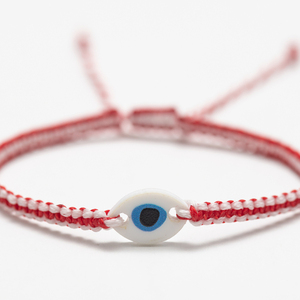 Μάρτης βραχιόλι με Mάτι- Martaki Bracelet with Evil Eye - March Bracelet - μάτι, plexi glass, μαρτάκια, χεριού, αυξομειούμενα - 4