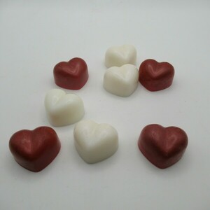 Box Καρδιές wax melts 10τμχ (60g) - αρωματικά κεριά, αρωματικό χώρου, δωρο για επέτειο, waxmelts, soy wax - 3