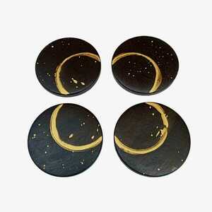 Tέσσερα τσιμεντένια σουβέρ 9.0 Χ 1.5 //yuko circles - σουβέρ, τσιμέντο, σκυρόδεμα, πιατάκια & δίσκοι - 2